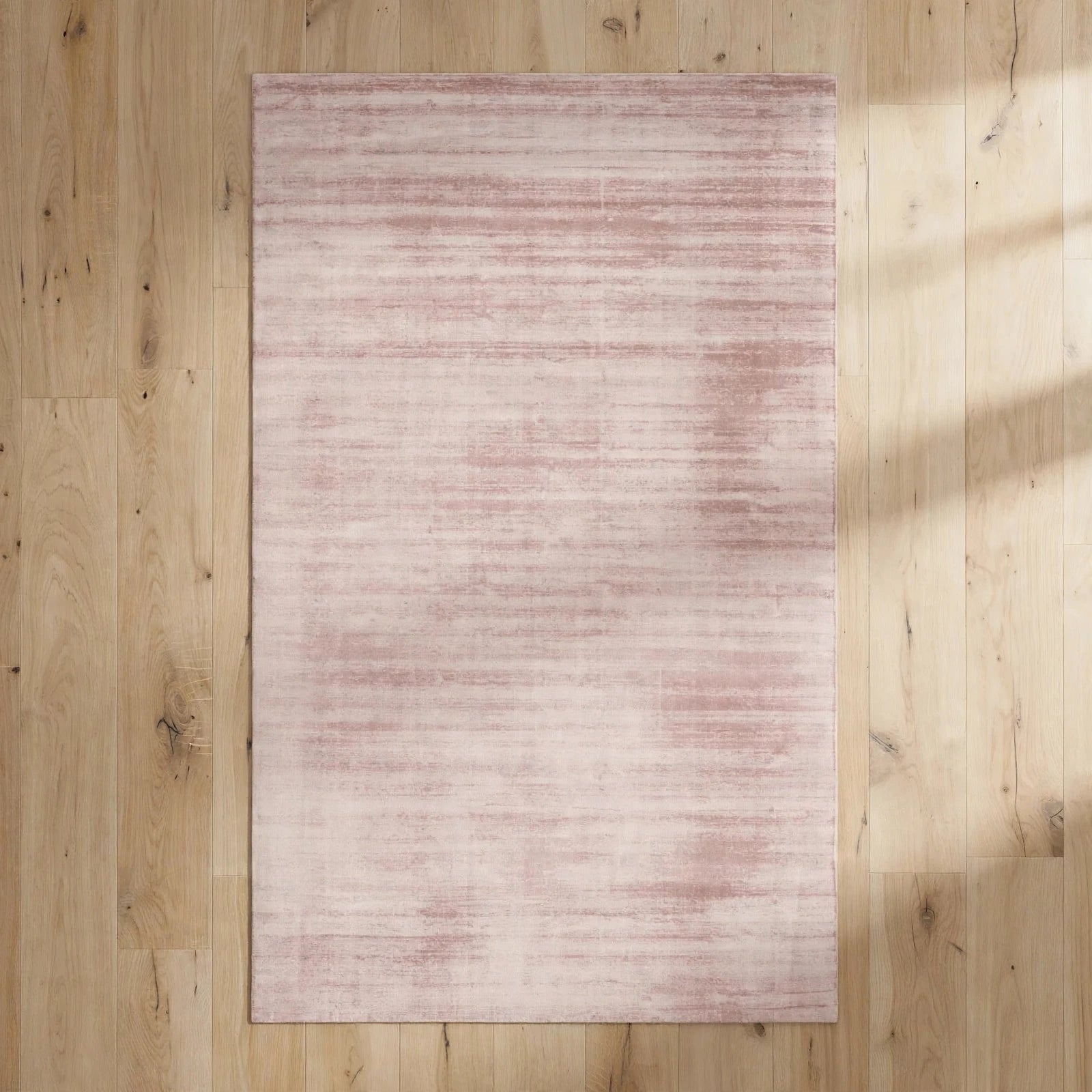Pink Viscose Rug – Handmade Handloom Carpet, Bhadohi India