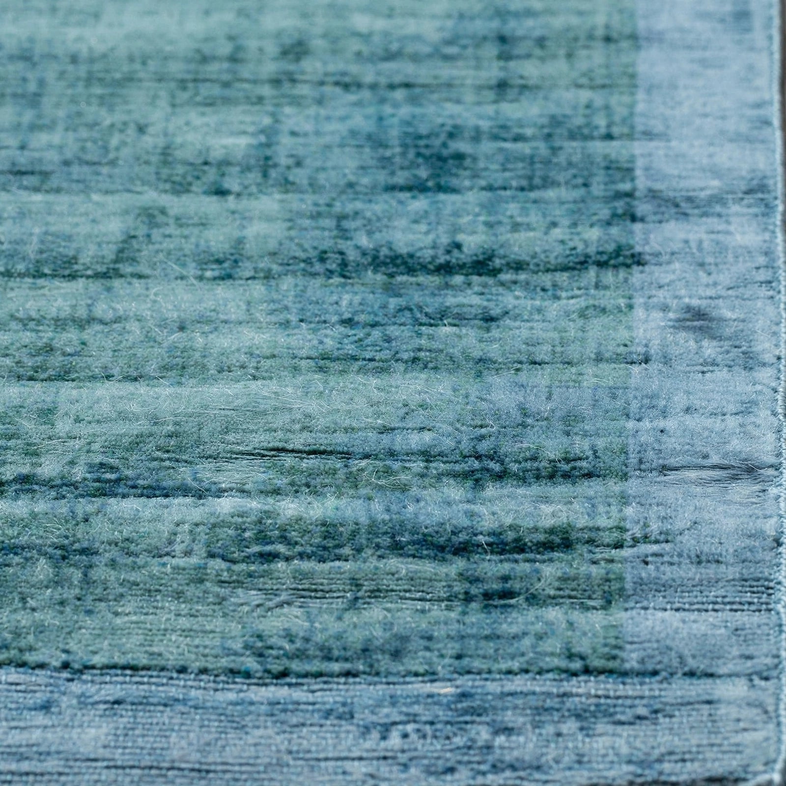 Ensign Blue Viscose Rug – Handmade Handloom Carpet, Bhadohi India