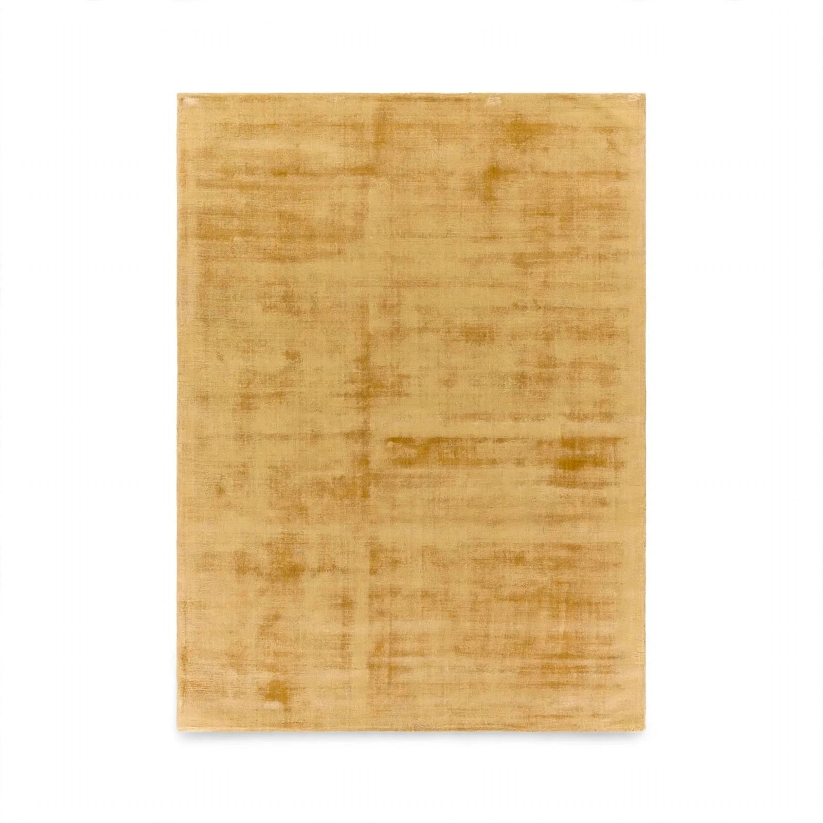 Yellow Viscose Rug – Handmade Handloom Carpet, Bhadohi India