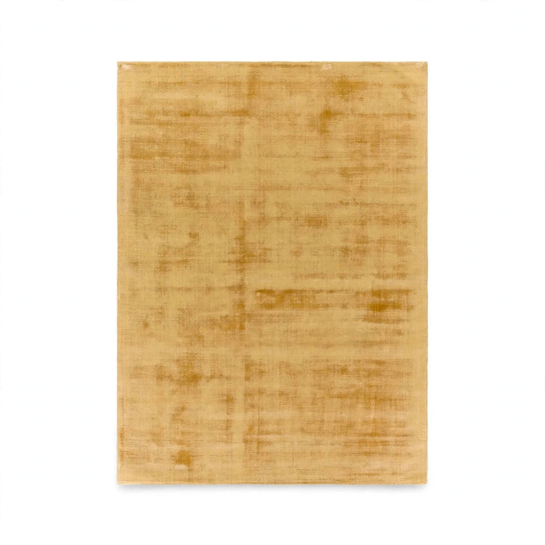 Yellow Viscose Rug – Handmade Handloom Carpet, Bhadohi India