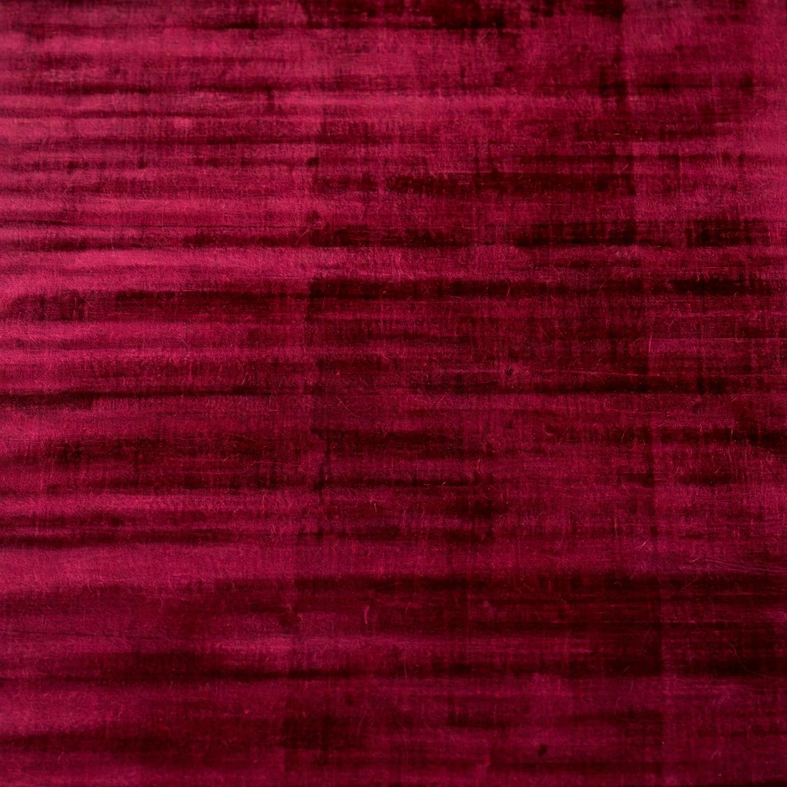 Red Viscose Rug – Handmade Handloom Carpet, Bhadohi India