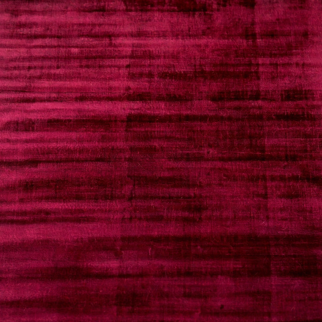 Red Viscose Rug – Handmade Handloom Carpet, Bhadohi India