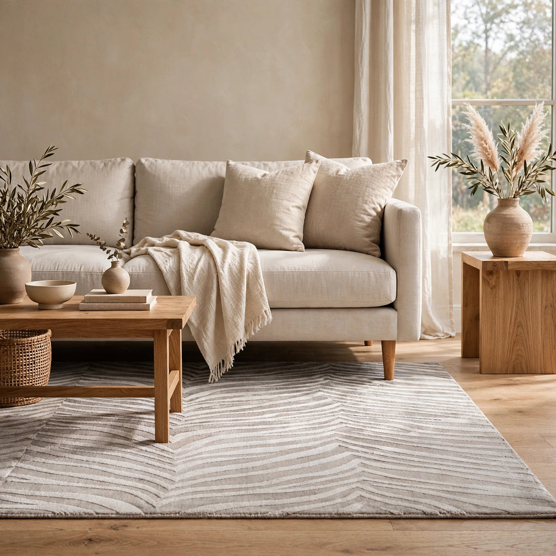 Grey Viscose Rug – Handmade Handloom Carpet, Bhadohi India