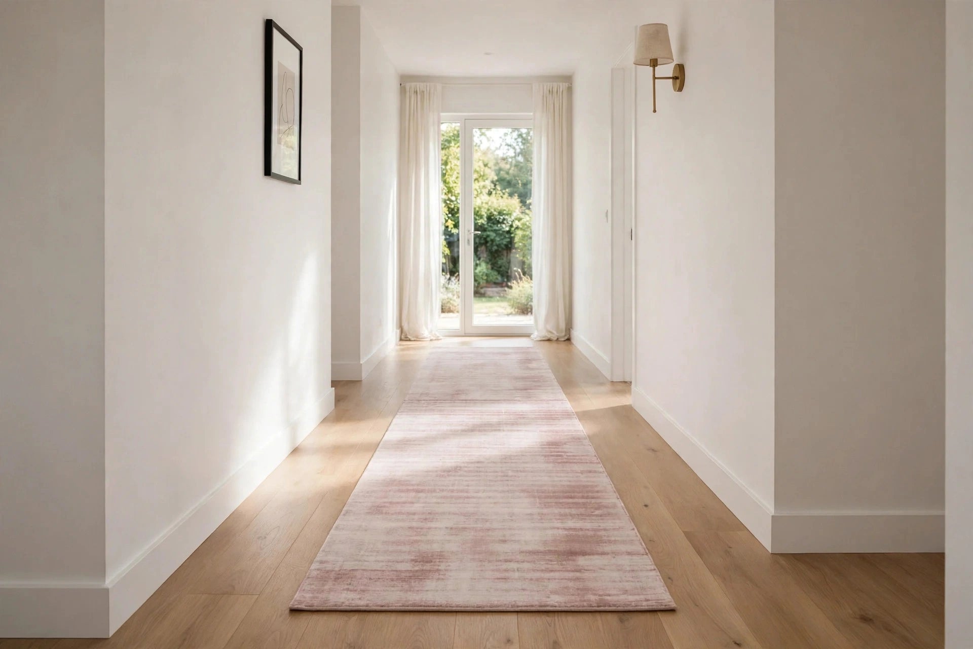 Pink Viscose Rug – Handmade Handloom Carpet, Bhadohi India