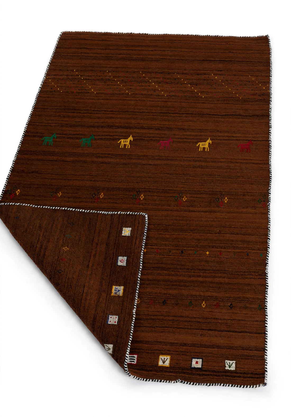 Chocolate Brown Gabbeh Rug