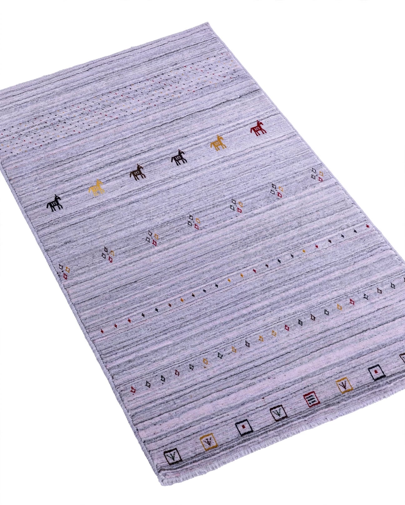 Lavender Grey Gabbeh Rug