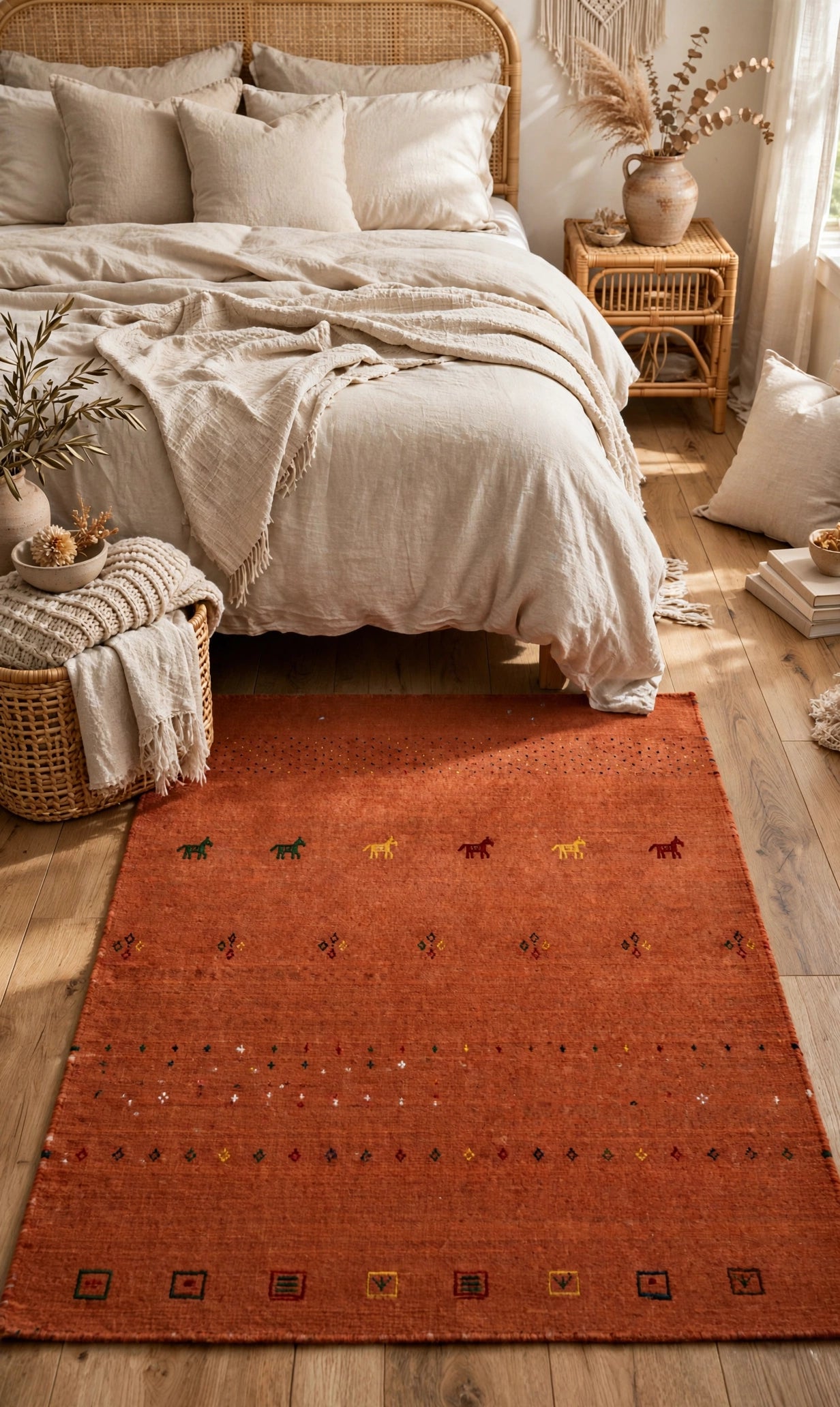 Rust Brown Rug