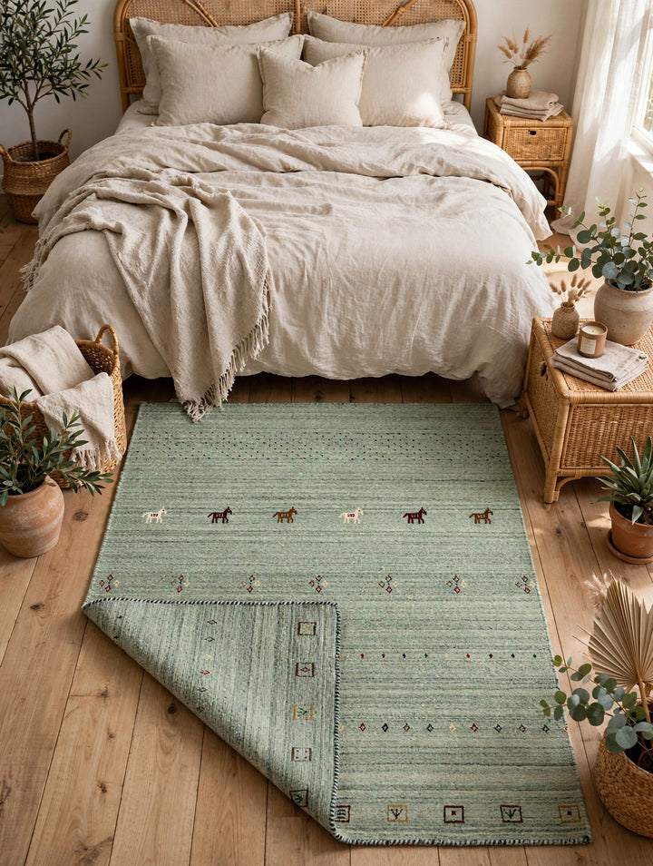 Sage Green Gabbeh Rug