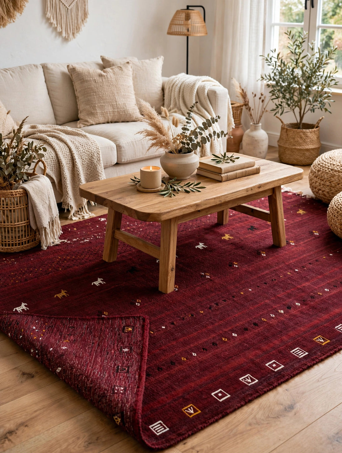Burgundy Rug