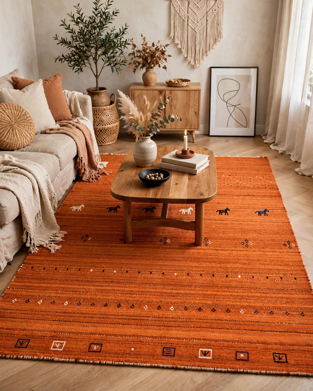 Burnt Orange Rug