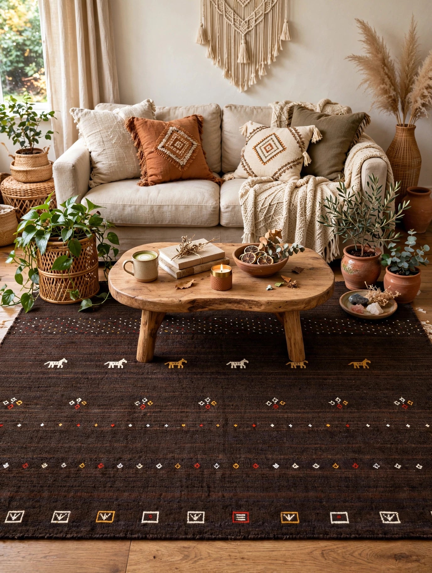 Dark Chocolate Gabbeh Rug