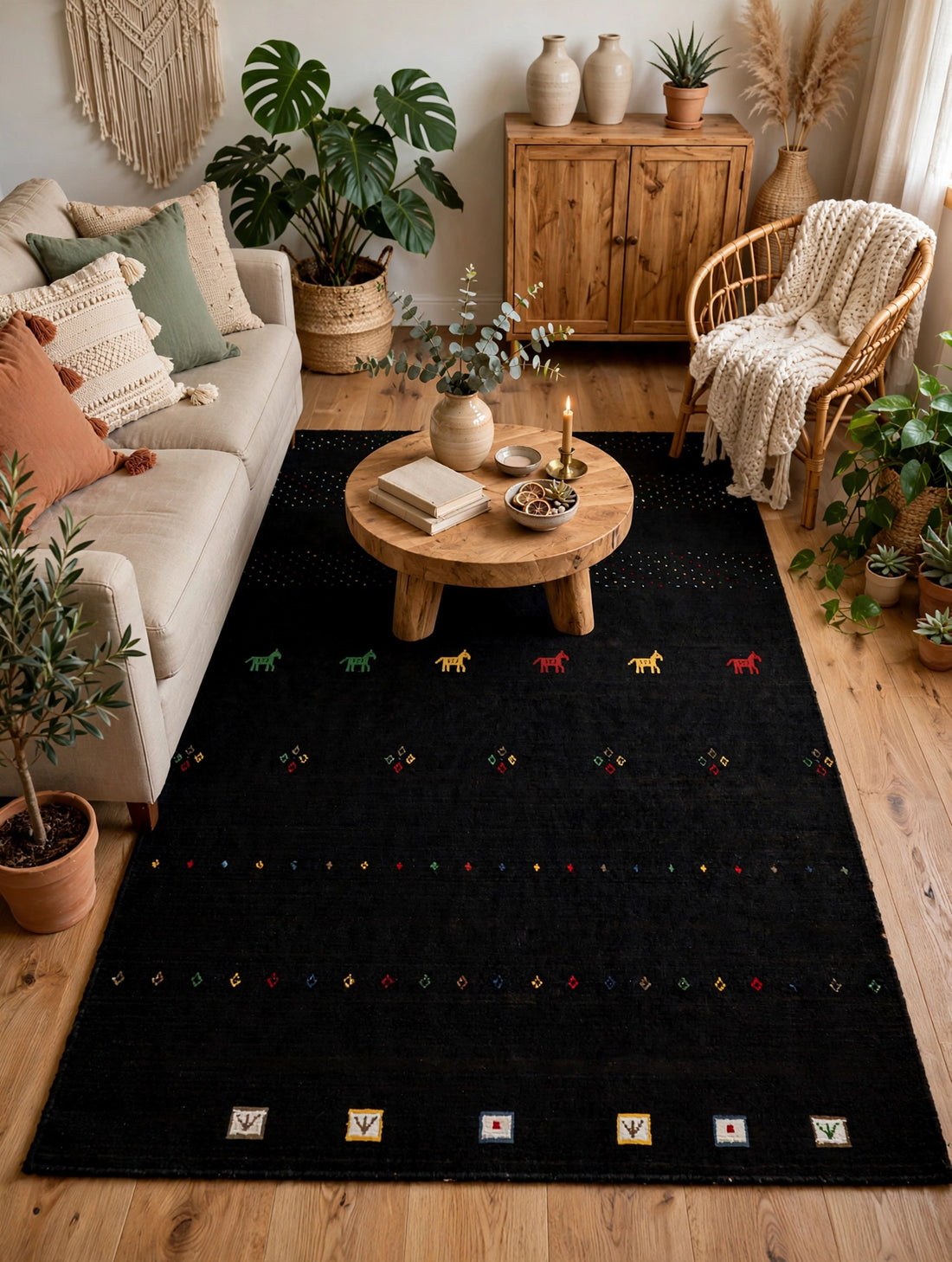Jet Black Rug