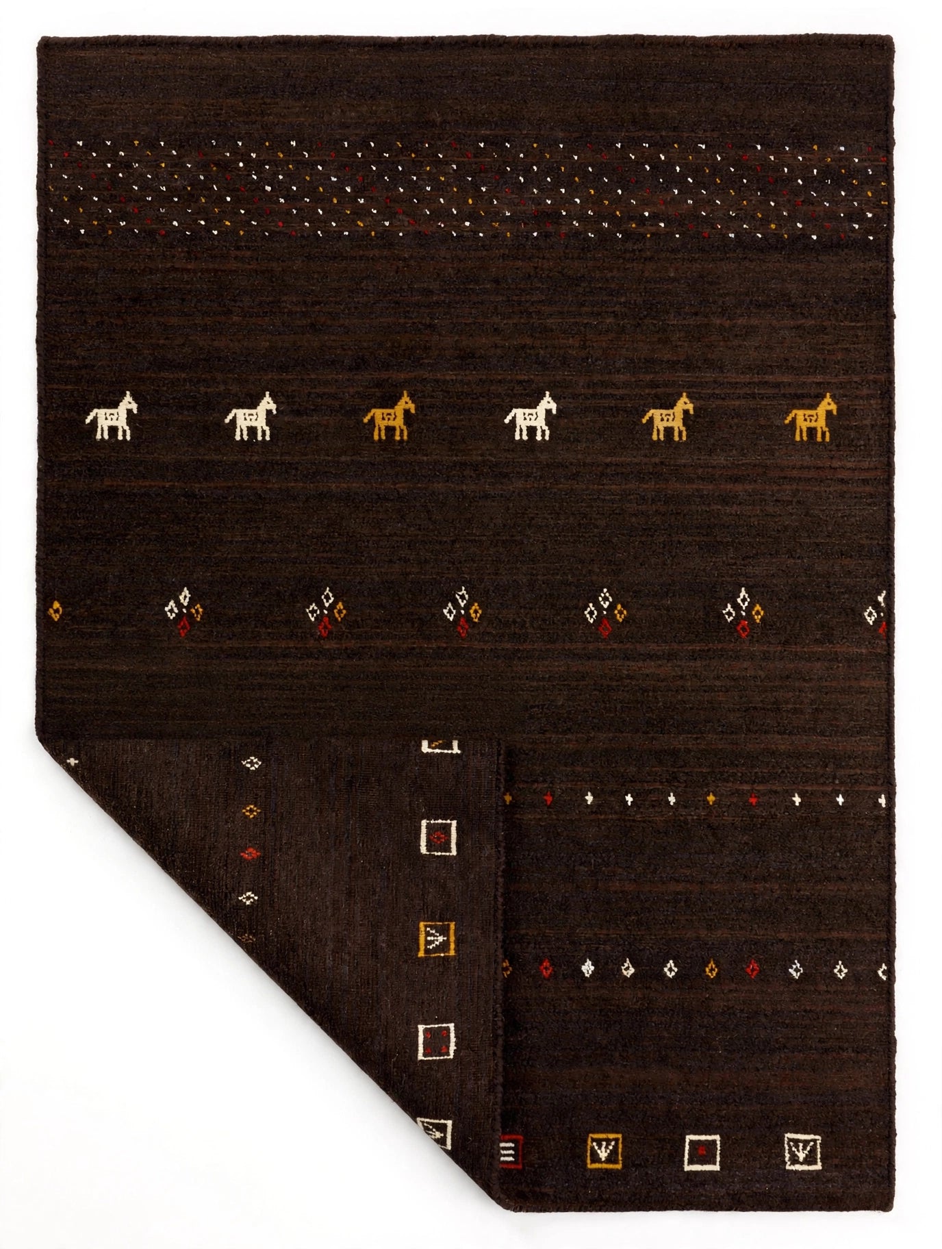 Dark Chocolate Gabbeh Rug