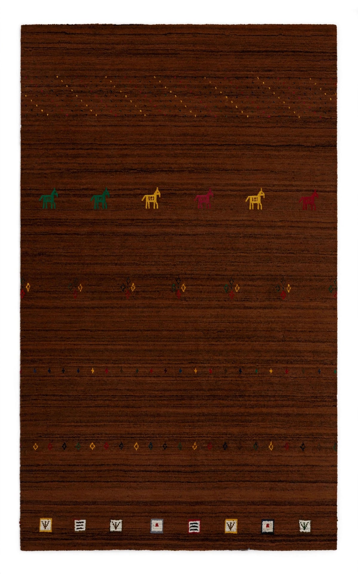 Chocolate Brown Gabbeh Rug