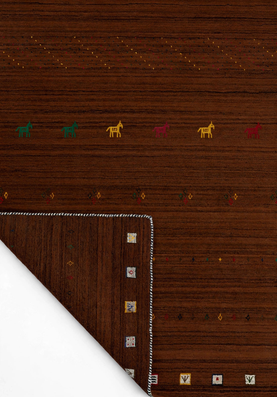 Chocolate Brown Gabbeh Rug