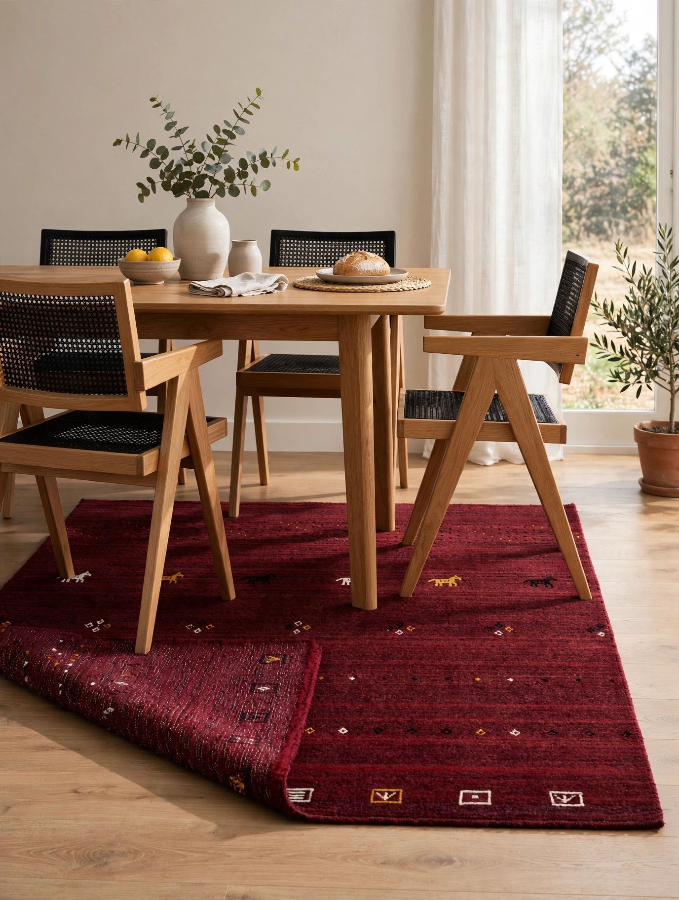 Burgundy Rug