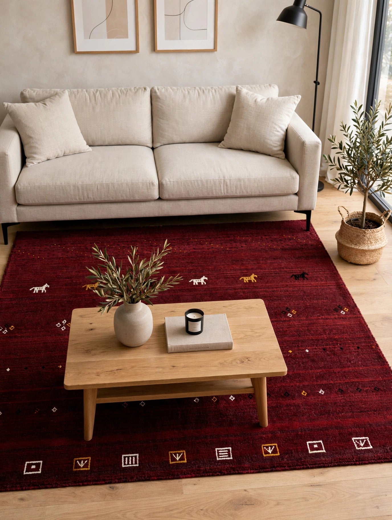 Burgundy Rug