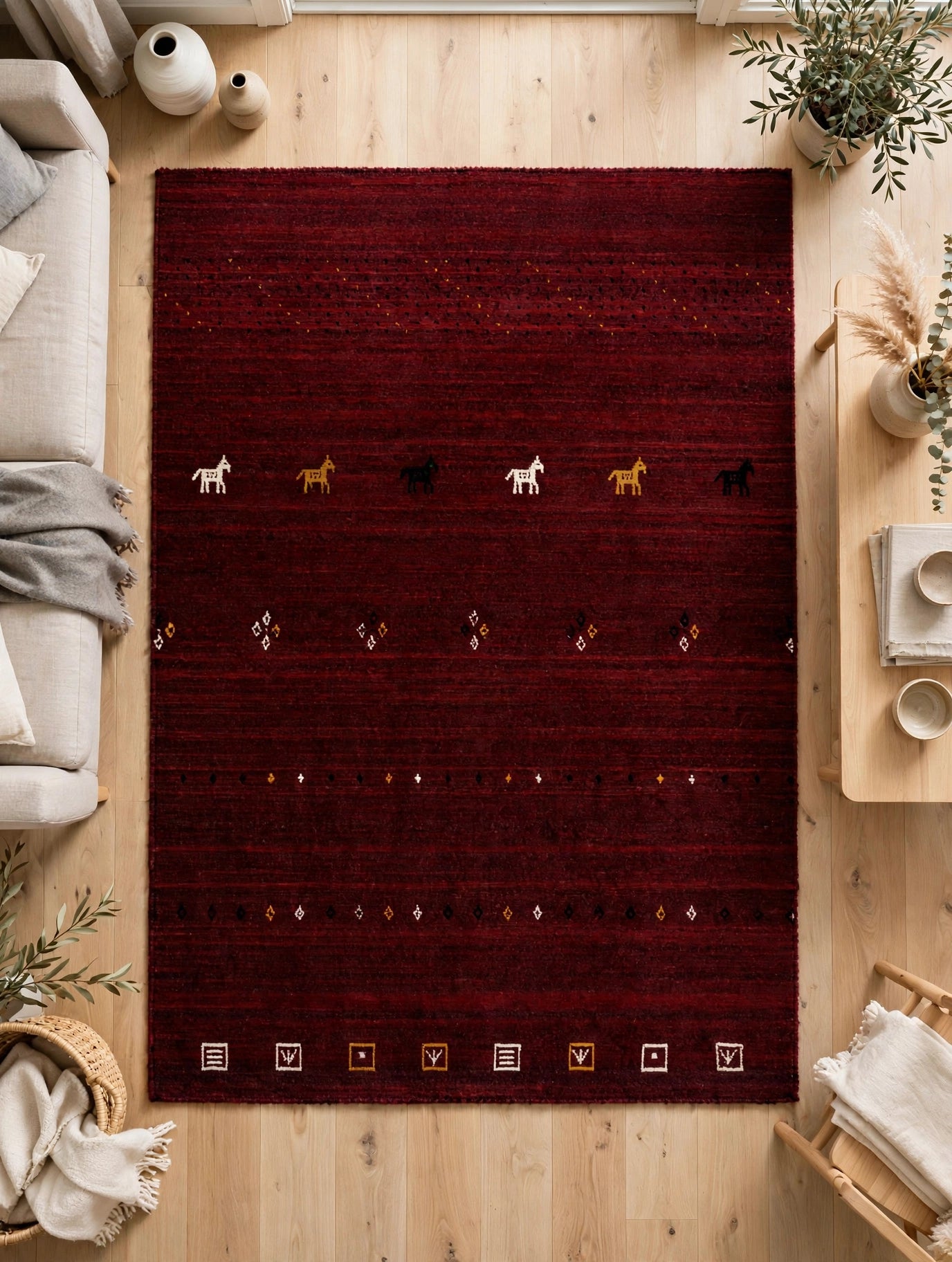 Burgundy Rug