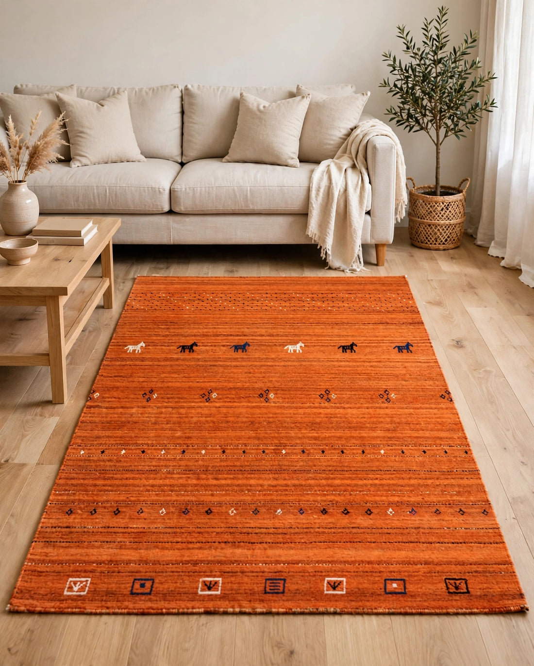 Burnt Orange Rug