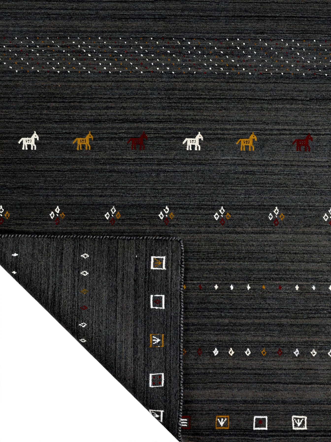 Charcoal Gabbeh Rug