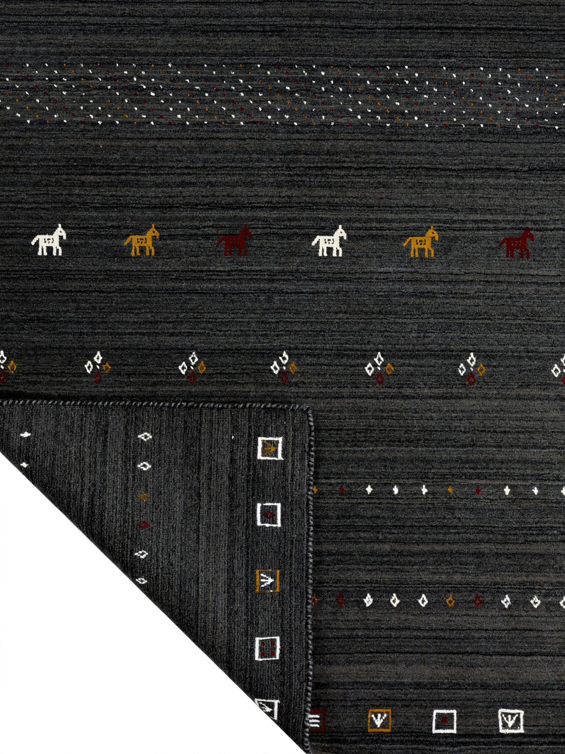Charcoal Gabbeh Rug