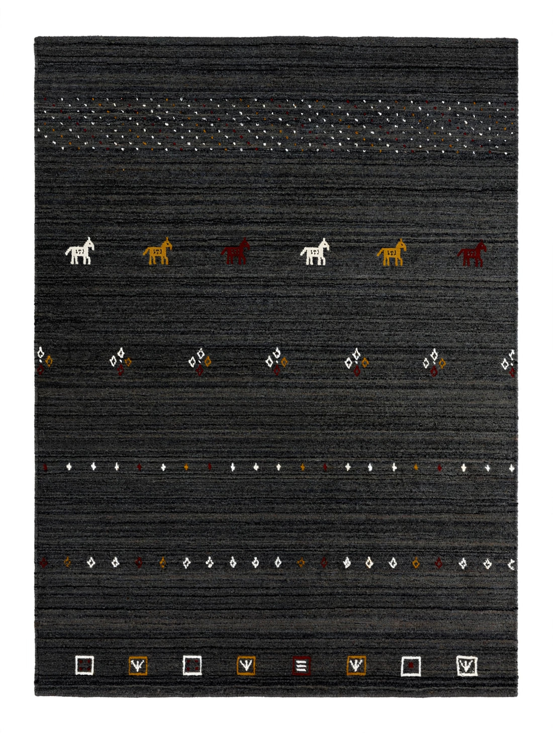 Charcoal Gabbeh Rug
