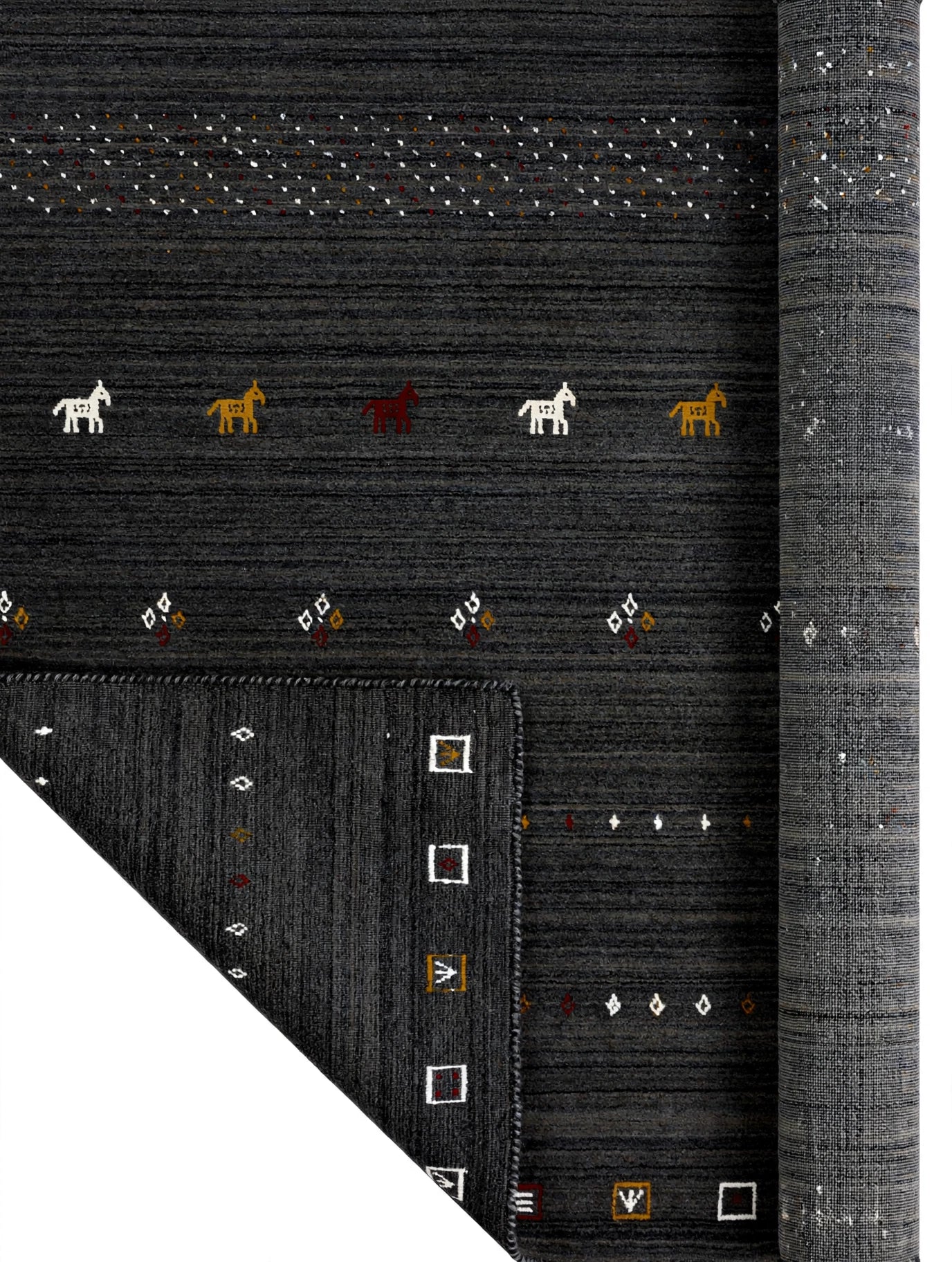 Charcoal Gabbeh Rug