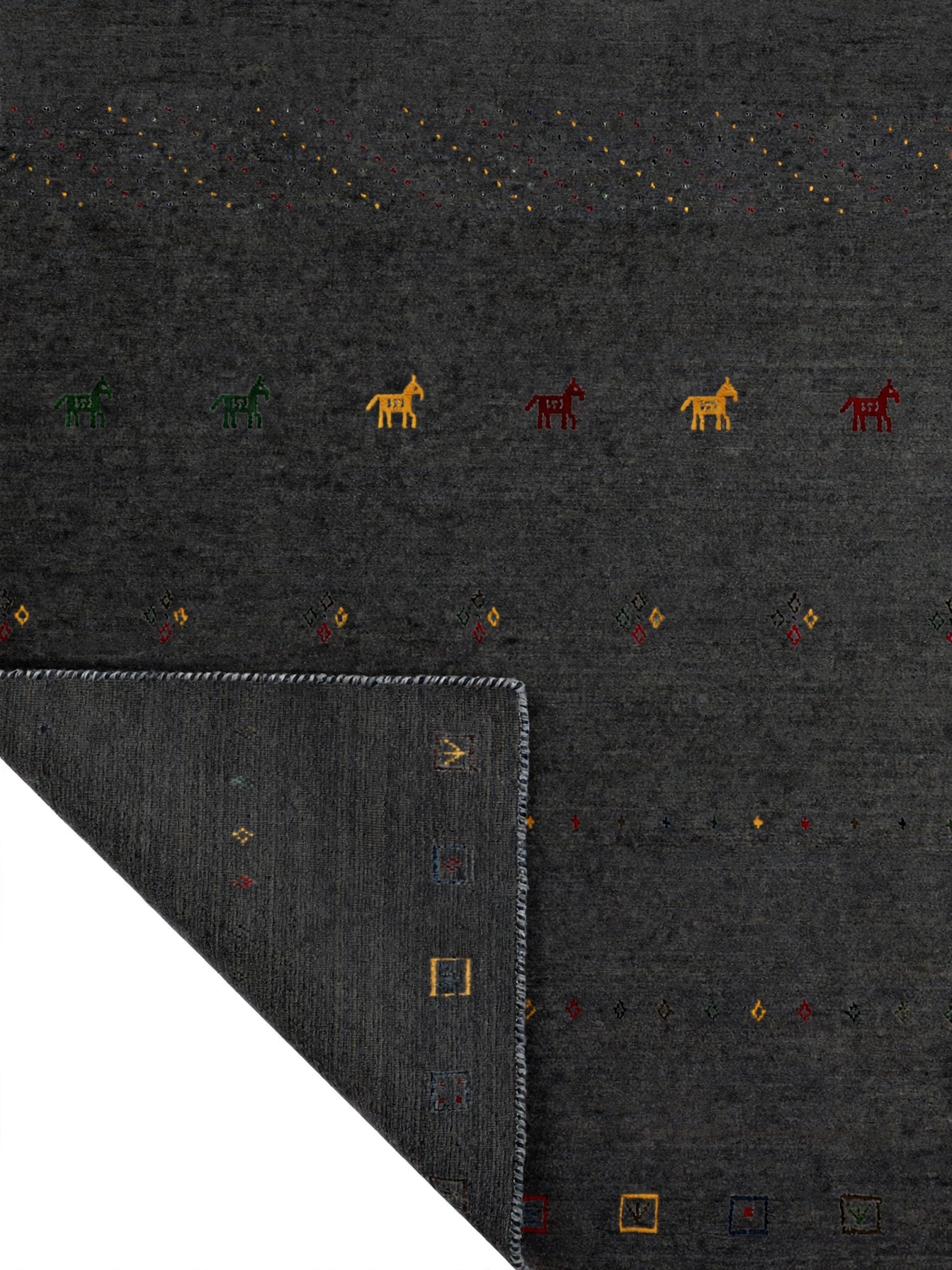 Charcoal Gabbeh Rug