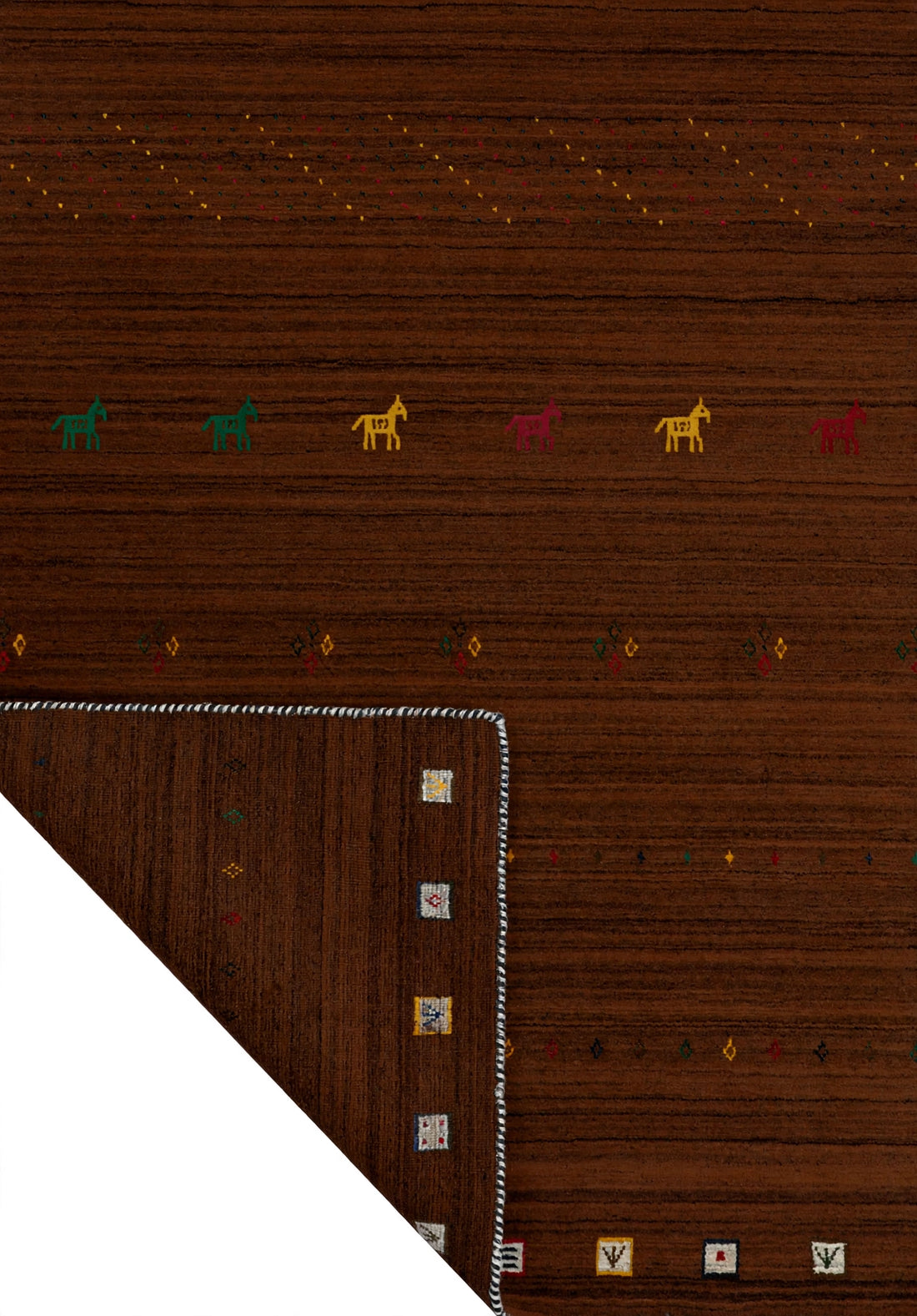 Chocolate Brown Gabbeh Rug