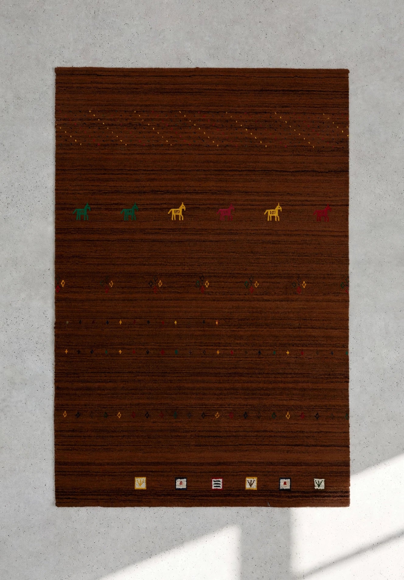Chocolate Brown Gabbeh Rug