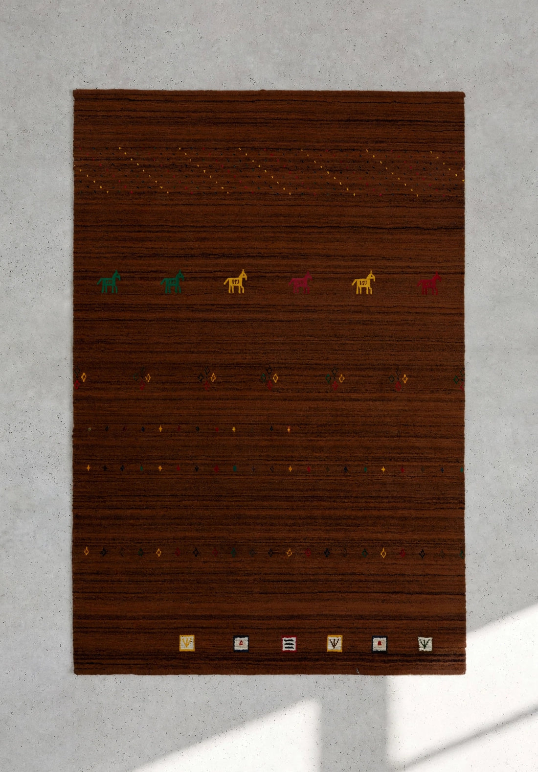 Chocolate Brown Gabbeh Rug