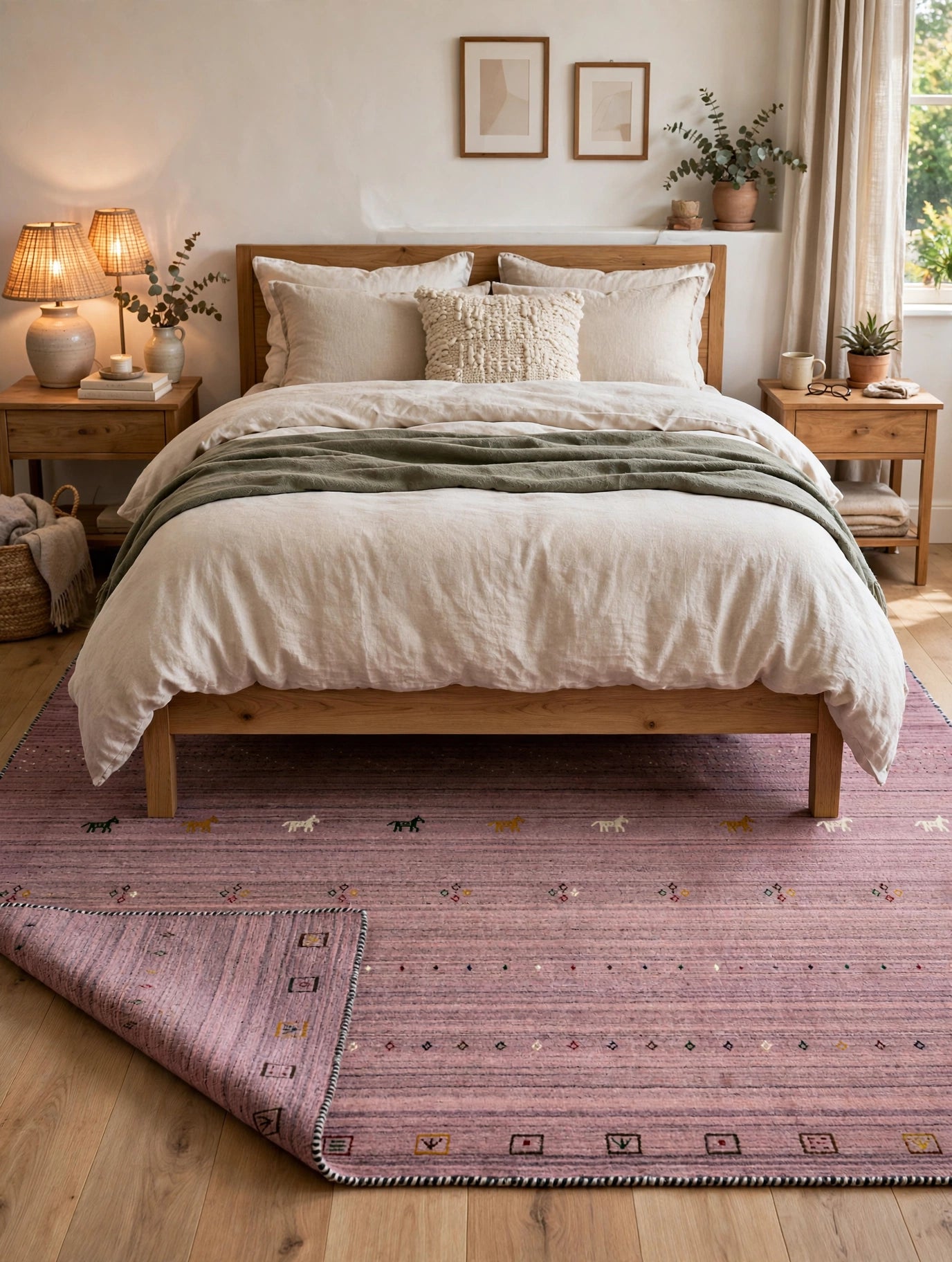 Dusty Rose Gabbeh Rug