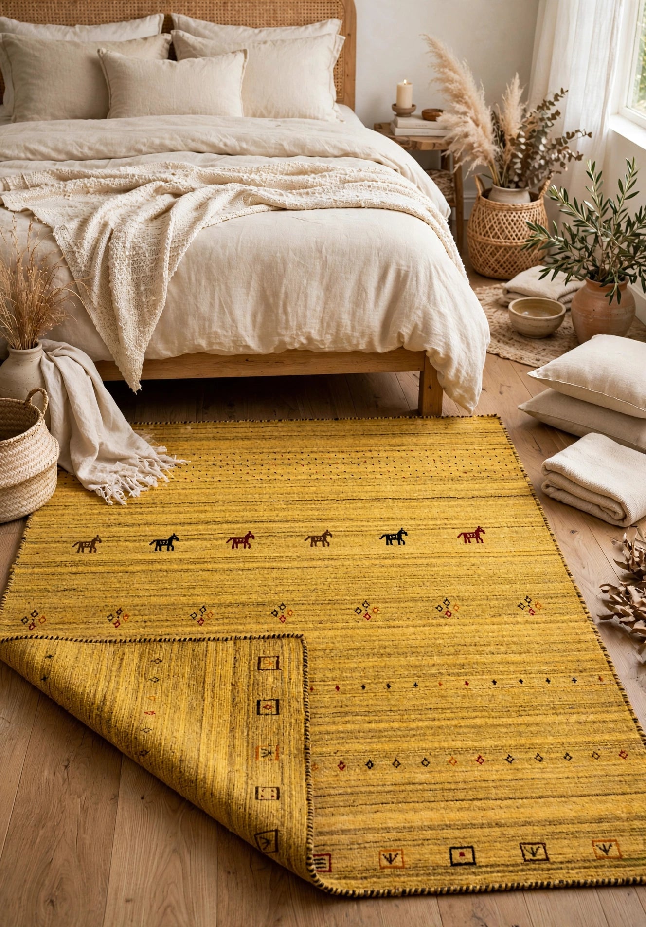 Mustard Gabbeh Rug
