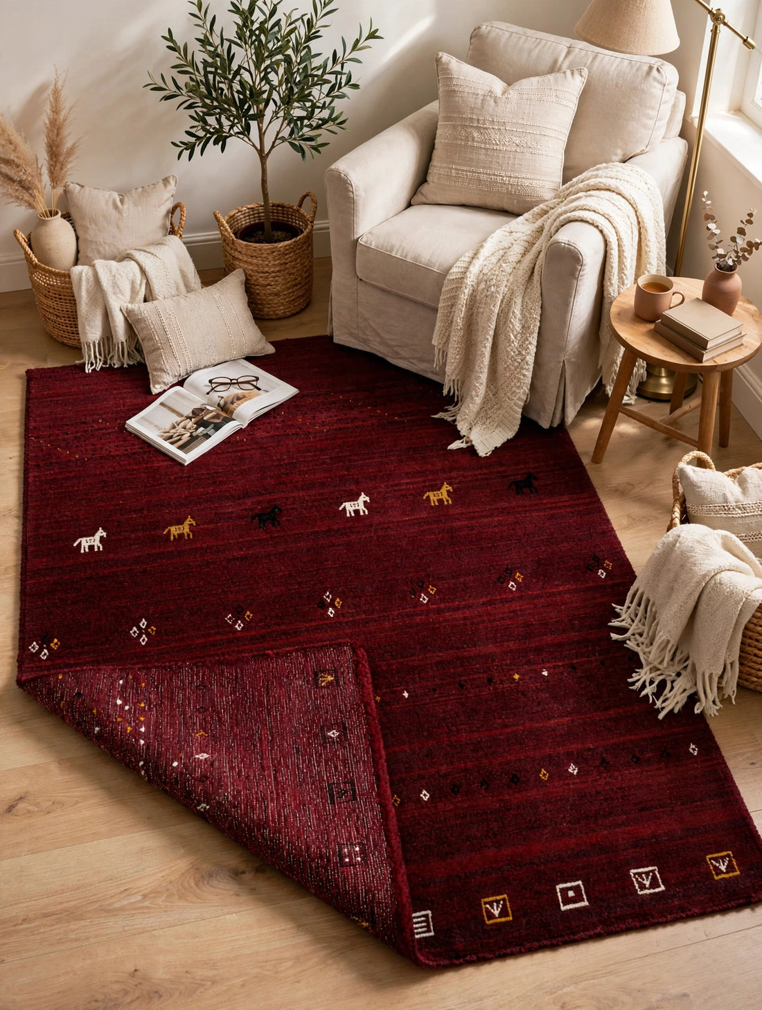 Burgundy Rug
