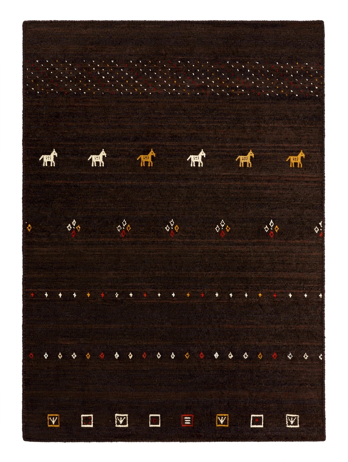 Dark Chocolate Gabbeh Rug
