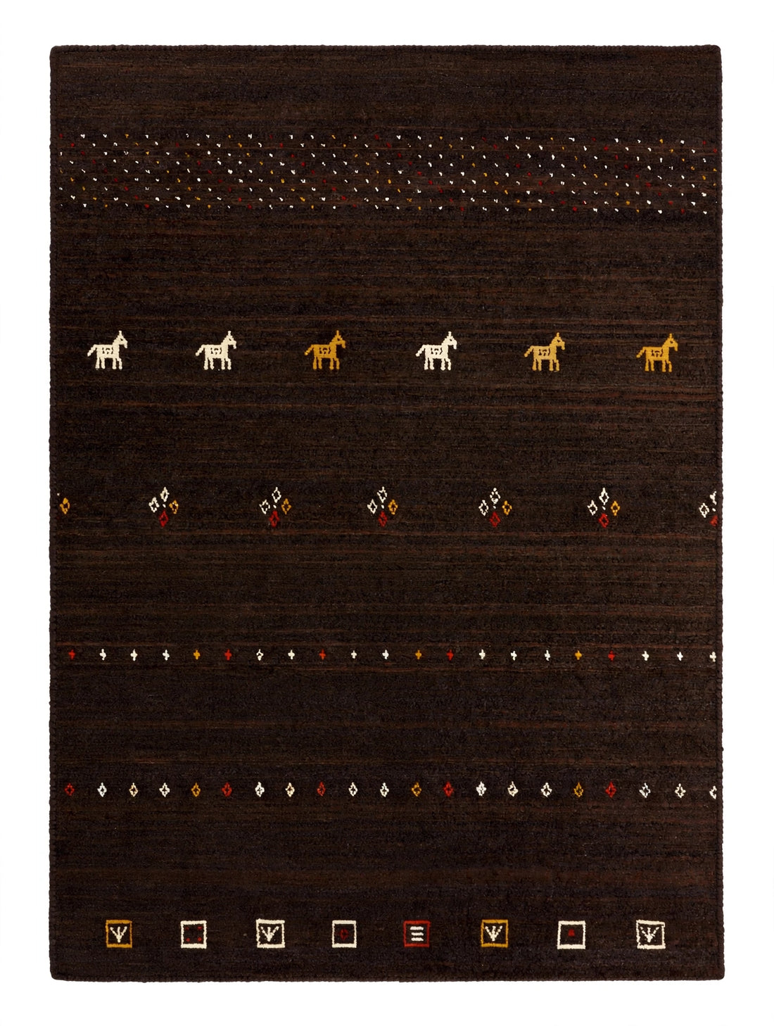 Dark Chocolate Gabbeh Rug