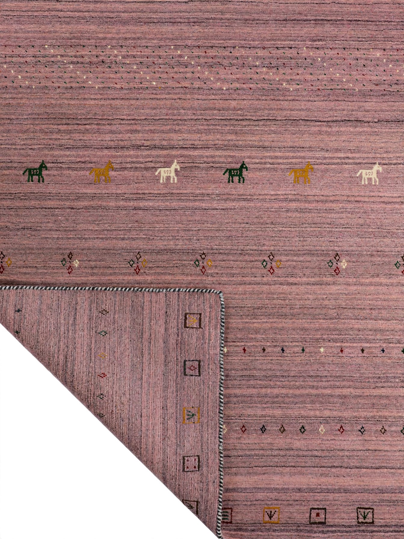 Dusty Rose Gabbeh Rug