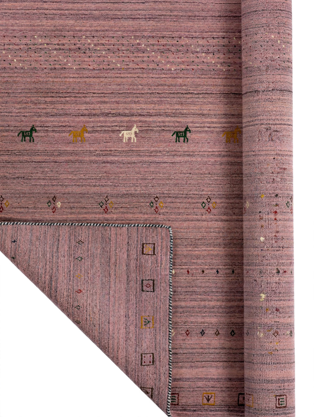 Dusty Rose Gabbeh Rug