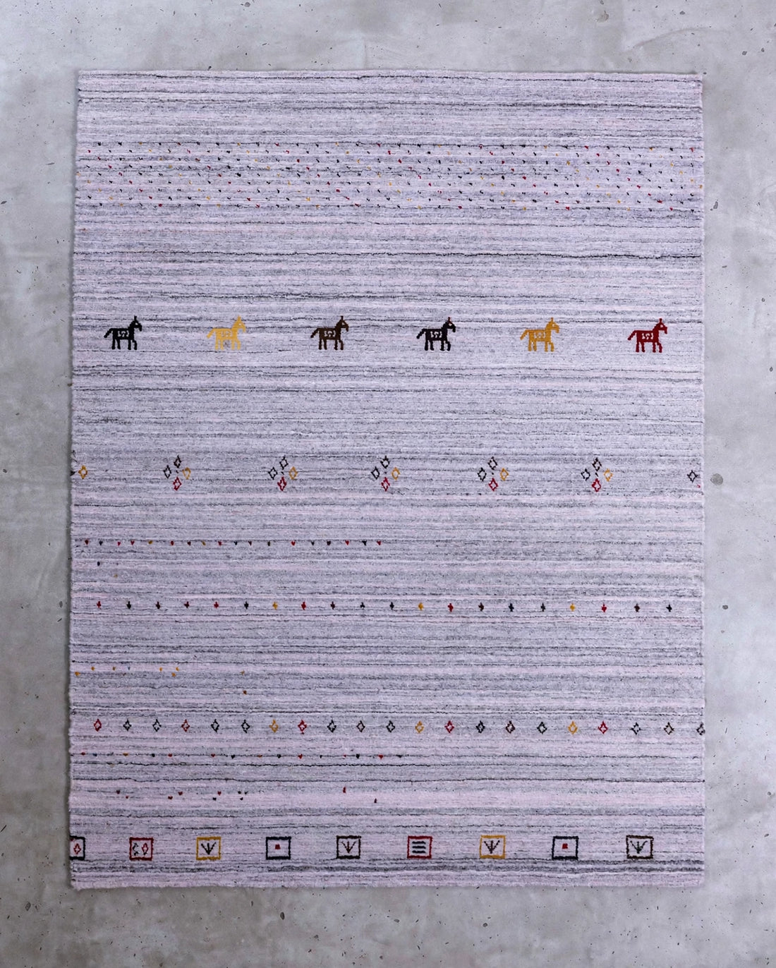 Lavender Grey Gabbeh Rug