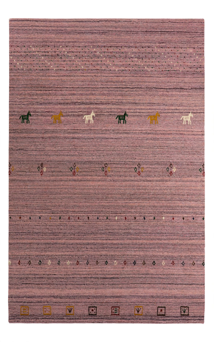Dusty Rose Gabbeh Rug