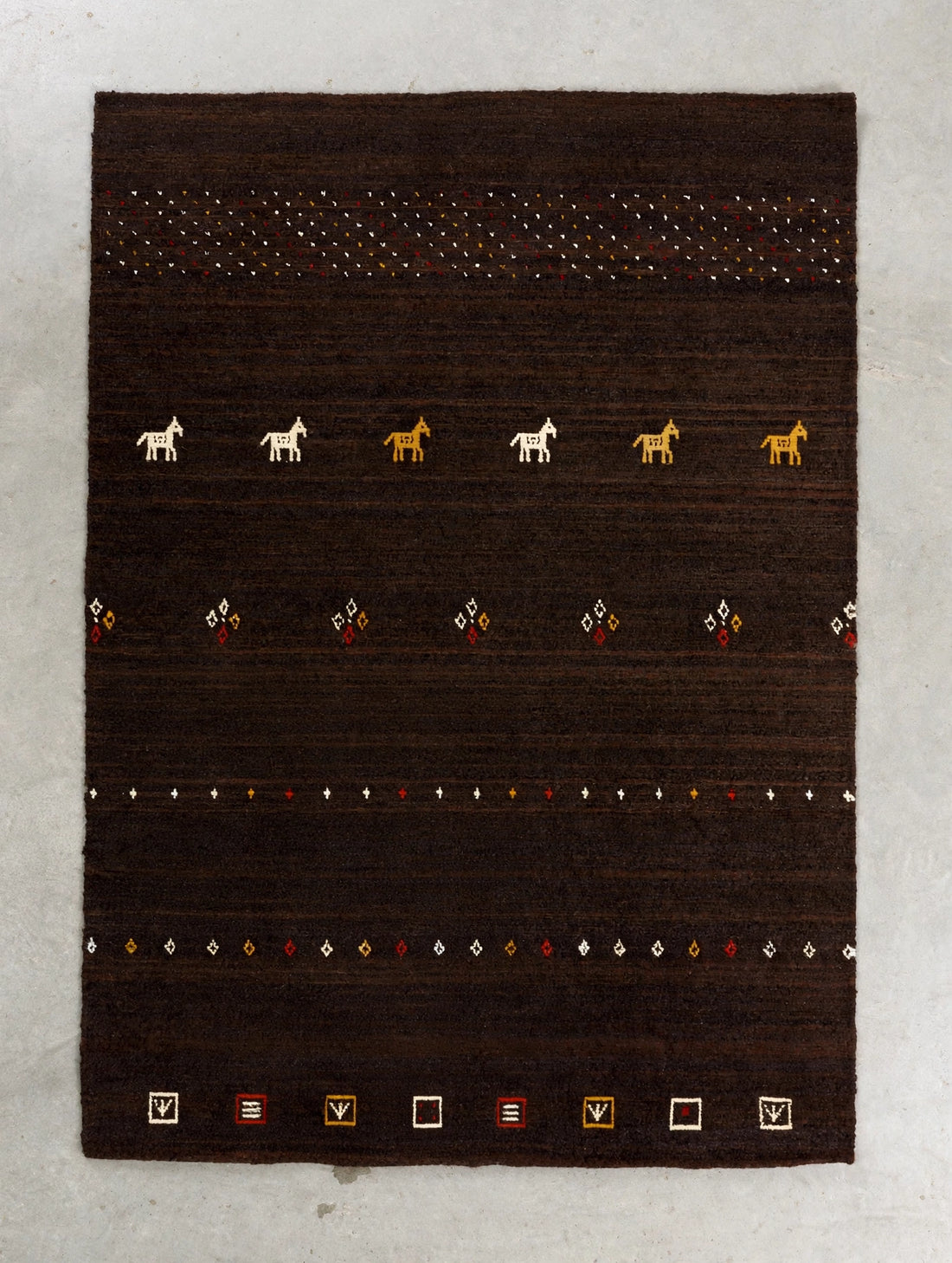 Dark Chocolate Gabbeh Rug