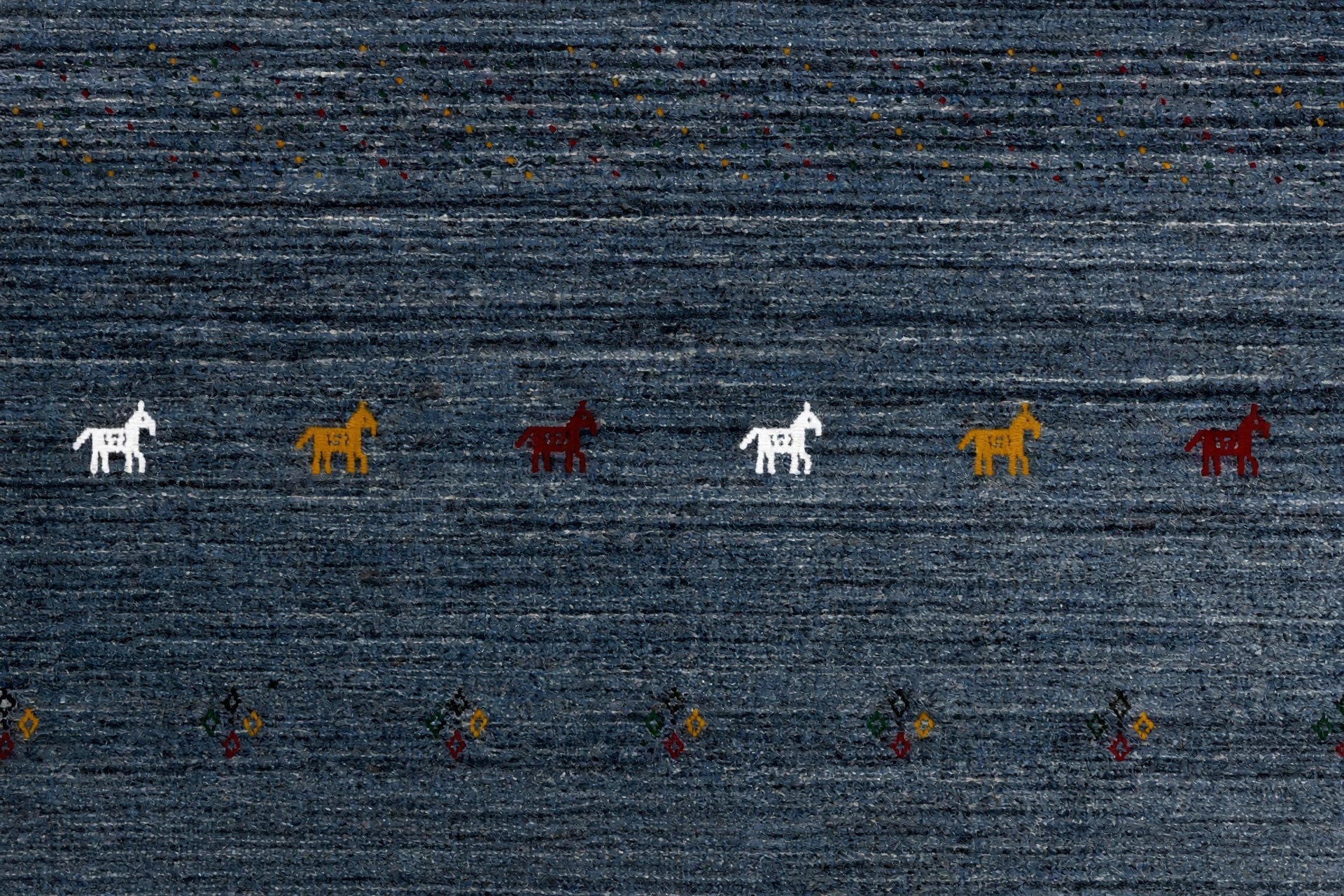 Storm Grey Gabbeh Rug