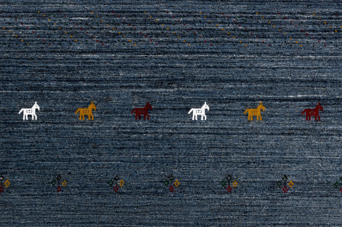 Storm Grey Gabbeh Rug