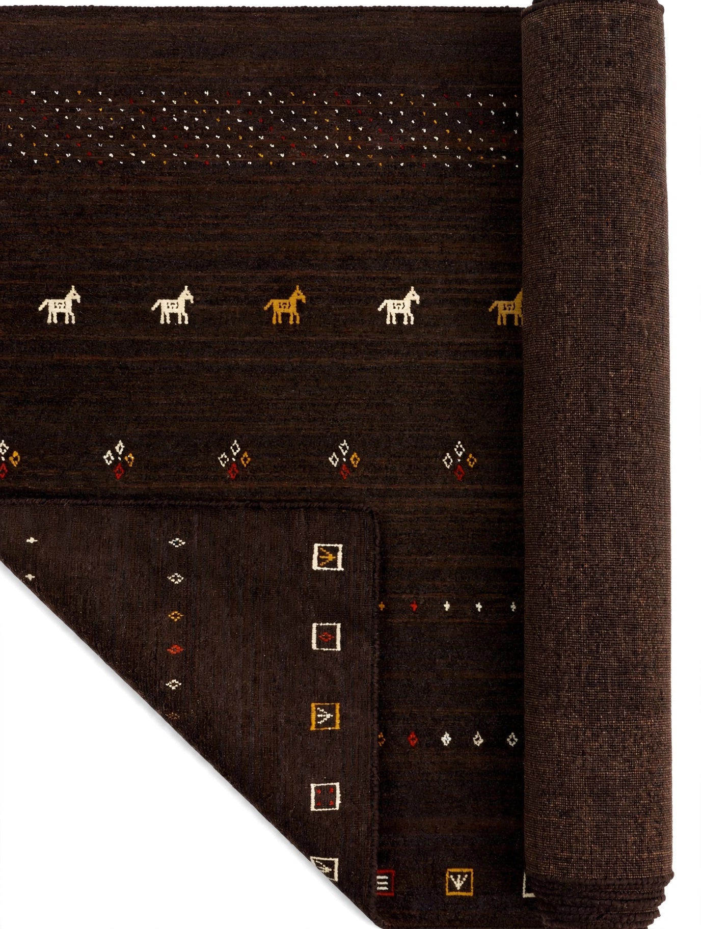 Dark Chocolate Gabbeh Rug