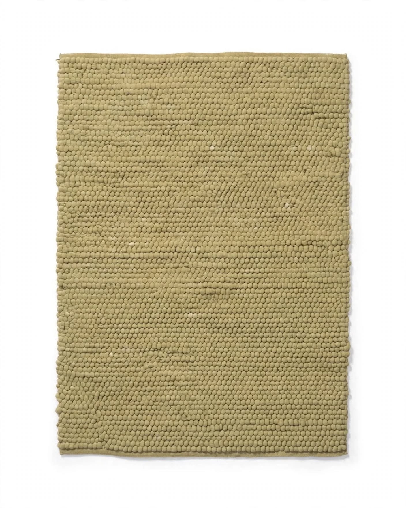 Sage Green Chunky Wool Area Rug, handmade in Bhadohi India – photo 3