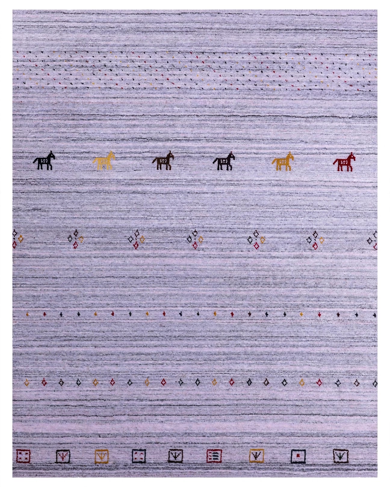 Lavender Grey Gabbeh Rug