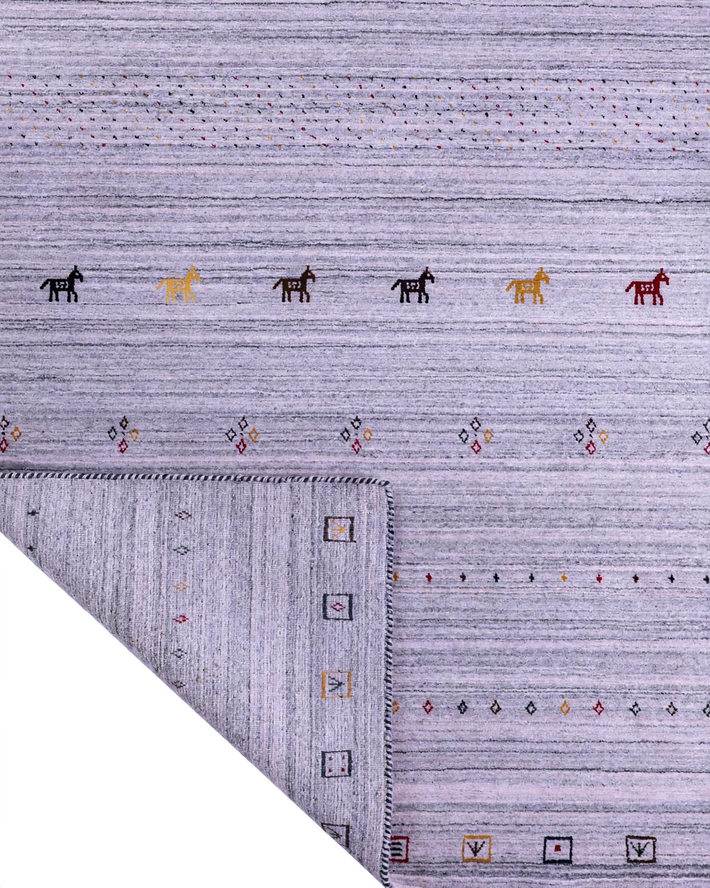 Lavender Grey Gabbeh Rug