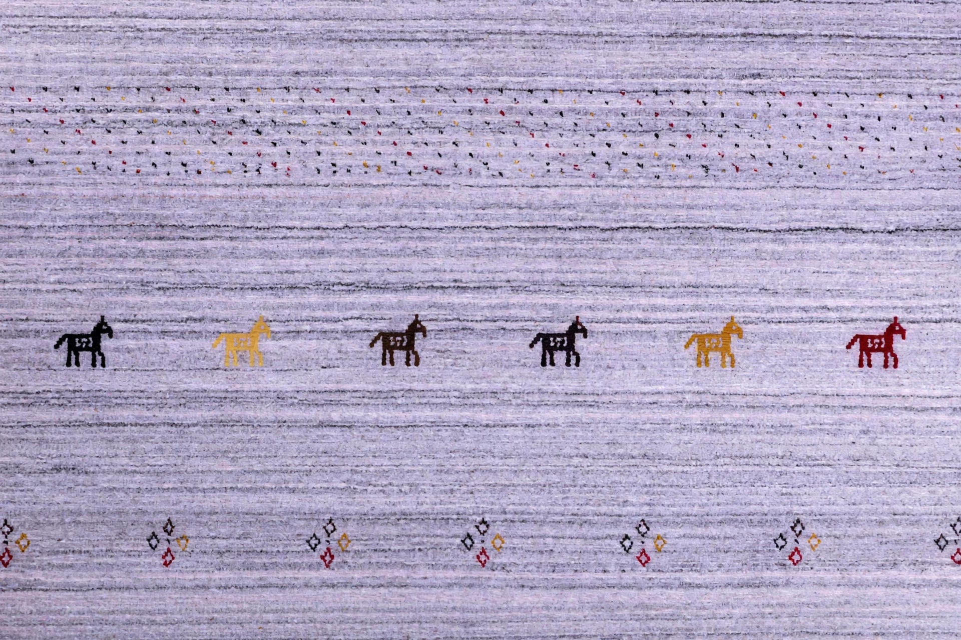 Lavender Grey Gabbeh Rug
