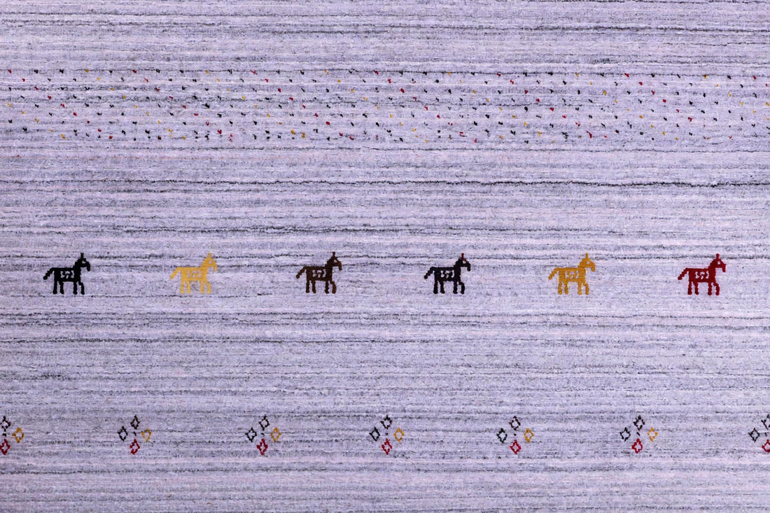 Lavender Grey Gabbeh Rug