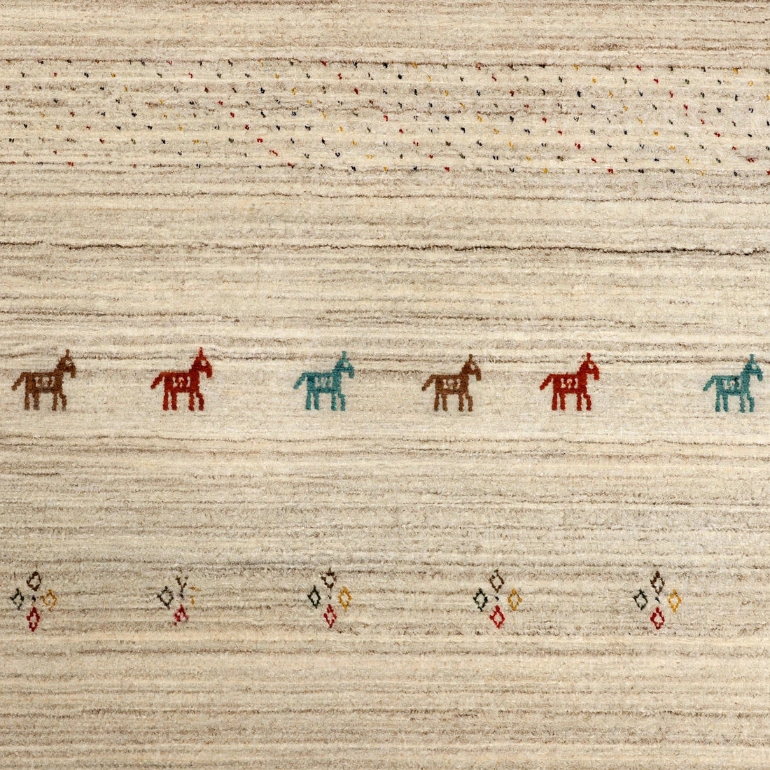 Gabbeh Rug Ivory Beige